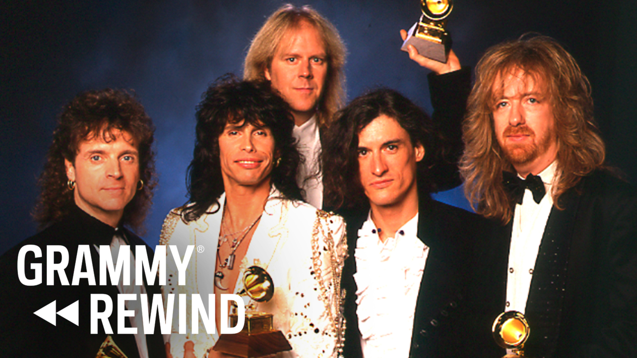 Watch Aerosmith Win Best Rock Performance In 1991